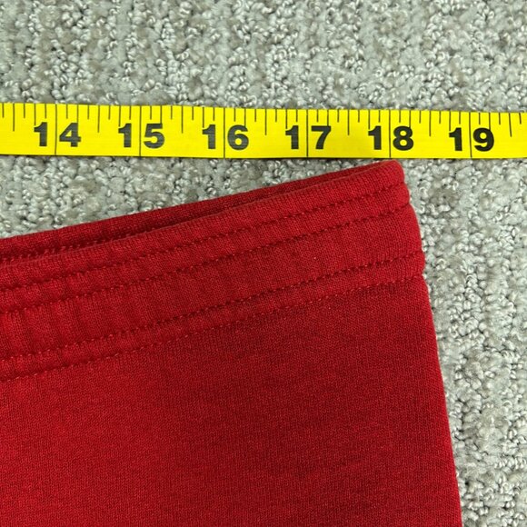 Vintage Jerzees Sweatpants XL Red Cinch Cuffs Drawstring Distressed Made In USA - Picture 14 of 16